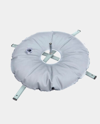 base boya para bandera con publicidad